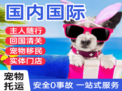 扬州泰州机场货运国际宠物托运 【国